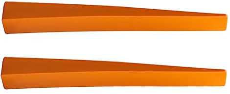 Abaodam Piano Tuning Fork Mute Pair with High Accuracy Orange Piano Tuning Tools Rubber Stop Leather Fork to Maintain Accurate Performance for Medium and Low Tone Areas