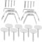 OUNONA 2 Sets Scheibe Ständer Italienischen Schinken Rack Teile Glas Rack Hängen Hause Grill Zubehör