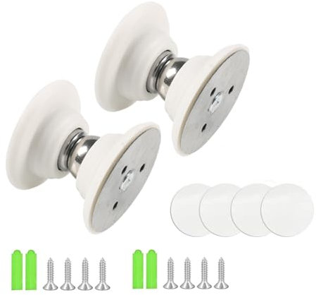 NIYATA 2 Pcs Magnetic Door Stopper,Silicone Magnetic Door Stop,No Drilling Magnet Door Stop,RV Magnetic Door Catch,Magnetic Door Holder for Bedroom Doors,Silent and Anti-Collision