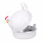 Cocedor de Huevos para microondas, Cocedor de Huevos rápido en Forma de Pollo, Hervidor de Huevos Para Microondas Para 4 Huevos, Cocedor de Huevos Microondas Para Cocina en Casa
