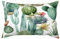 Kaktus-Kissenbezüge, Hotelverschluss, rechteckige Kissenbezüge, Sukkulenten, Pflanzen, Blumen, atmungsaktiv, für Hotel, Zuhause, Bett, dekorativ, 51 x 76 cm