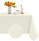 Romanstile Tischdecke Outdoor abwaschbar beige 140x180 cm rechteckig wasserabweisend Tischtuch Table Cloth Tischwäsche Deko für Geburtstag,Party,Garten,Frühling,Sommer,Terrasse,Hochzeit,Ostern