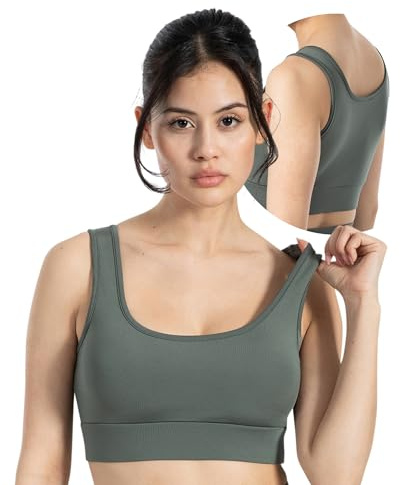 SMILODOX Sport-BH Damen Debby, SoftFeel High Support Bra, atmungsaktiv & schnelltrocknend, breites Unterbrustband, elastisch & feuchtigkeitsableitend, ideal für Yoga, Pilates & ruhige Workouts