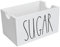 MagiDeal Porta bustine di Zucchero in Legno, Contenitore per bustine di Zucchero, Versatile per Bar, 20 per Ufficio, Ristorante, scrivania, Bianco