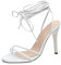 Sandales de gladiateur à lacets au-dessus du genou à talons hauts à lanières et sangle de cheville sexy à bout ouvert pour mariage, remise de diplôme, chaussures de fête, escarpins à talons tendance