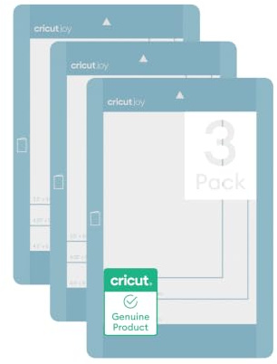 Cricut Joy™ Card Mat, 3 pcs | Reusable 4.5 in x 6.25 in Cutting Mat for Crafts with Protective Film, Compatible with Cricut Joy™ and later