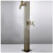 CCKUYT Fuente de Agua de Columna de jardín Independiente de Acero Inoxidable, Grifo de Columna de jardín, Fuente de Agua para Exteriores, Grifo de Patio, Patio