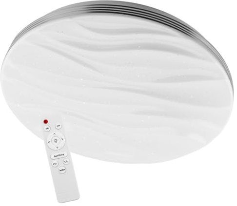 Lumiled LED Deckenlampe Virtus2 48W 4320lm IP44 40cm Deckenleuchte CCT 3000-6500K mit Fernbedienung weiß runde Modern Design für Wohnzimmer Kinderzimmer Schlafzimmer
