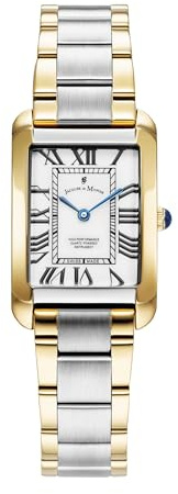 Jacques du Manoir - Armbanduhr Emily III - Quartz Uhrwerk - Gehäusebreite: 35 mm - Edelstahl - White - 3 ATM