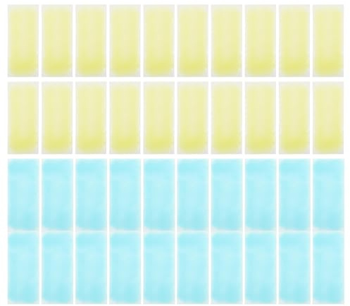 ibasenice 40 Stück Sommer Kühlpflaster für Erwachsene und Studenten Hautfreundliches Hydrophiles Polymergel Kühlendes Anti Hitze Gelpflaster zur Schmerzlinderung und Erfrischung