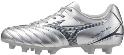 Mizuno Kinder Fußballschuh Monarcida Neo 3 Sel. Jr FG - P1GB2525, Farbe:Silber, Kinder Schuhe:36.5