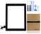 Für iPad 2 Touchscreen Digitizer Front Panel mit Home-Taste, Werkzeug und Kleber (schwarz)