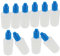 30ml Empty Plastic Eye Dripper Liquid Water Squeezable Dropper Bottle with Blue Cap Pack of 10