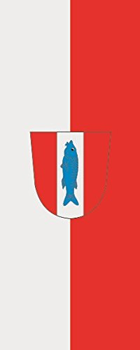 U24 Fahne Flagge Kaiserslautern im Hochformat Premiumqualität 80 x 200 cm