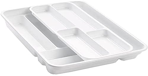 Plastic Forte Posate, Bianco, 40 x 30 x 7