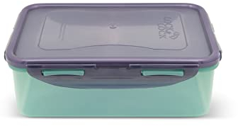 LocknLock Eco Food Containers with Lids - Rectangular 1Ltr (20.7 x 13.4 x 7cm), Airtight, Watertight, BPA Free & Dishwasher Safe