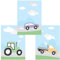 PRICARO Poster Fahrzeuge, A4, 3er Set