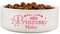 Personalised Pet Bowl. Princess Dog Bowl. Ceramic 14cm Pet Bowl.