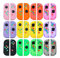 Cover di ricambio per alloggiamento completo con maniglia frontale e piastra centrale per batteria + joystick + pulsanti L R per Nintendo Switch Controller Joy-Con (rosa trasparente)