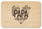 Frühstücksbrettchen personalisiert mit Wunschgravur Papa - Geschenk Vatertag - Geschenk Himmelfahrt - Brettchen Holz Bester Papa (Papa Herz)