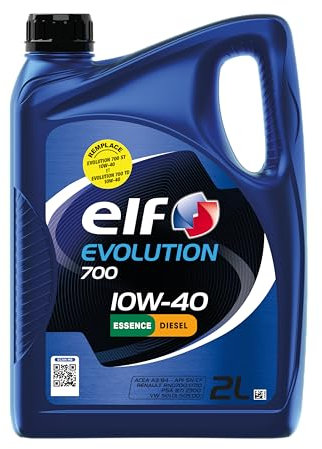 ELF EVOLUTION 700 10W-40, Huile moteur essence et Diesel, 2 litres