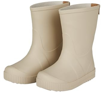 Sterntaler Bottes en caoutchouc - Bottes de pluie pour enfants avec semelle amovible - Bottes imperméables pour enfants - Chaussures de pluie et de boue, beige, 24 EU