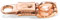 Panikhaken für Führstrick Pferd ideal als Ersatzhaken für Strick mit Panikhaken Strick Set für Pferde Zubehör (Rosegold, 1)