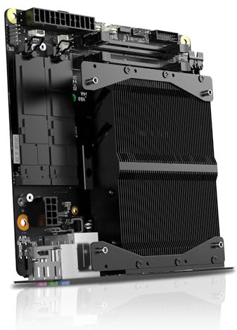 MINISFORUM BD795i SE Placa Base Barebone AMD Ryzen 9 7945HX,16 C/32 T,hasta 5.4 GHz,Doble Soporte PCIe4.0 M.2,PCIe 5.0 x16 Ranuras,DDR5,RJ45 2.5G, USB 3.2 Gen 2,Salida Triple 8K(HDMI/DP/USB4)