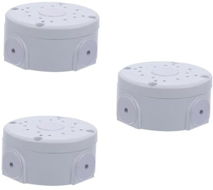 Uonlytech 3pcs Boxes Outdoor Camera Holder Durable Bracket Mounting for Security Cameras Weatherproof Aluminum Power Junction Box