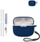 Silicone Protective Case for JBL Tune 130NC TWS Wireless Bluetooth Earbuds - Durable and Eco-Friendly Earphone Cover with Precise Holes, with Keychain & Lanyard, Blue