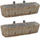 LumFurni Jardinière de Balcon 2 pcs Osier avec Doublure en PE 60 cm