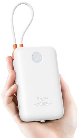 VIYISI Portable Charger Fast Charging 30W, Battery Pack for iPhone 16 15 14 13 12 11 Samsung Xiaomi Oneplus(White)