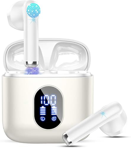 Drsaec Bluetooth Kopfhörer, 2026 Neu In Ear Kopfhörer Kabellos Bluetooth 5.4 Kabellose Kopfhörer mit 6D Tiefer Bass/4 ENC Mic, Noise Cancelling Ear Buds, 30Std, USB-C, IP7 Wasserdicht Sport Ohrhörer