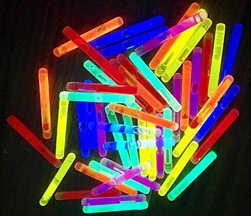 molinoRC 50 Mini Knicklichter Leuchtstäbe - Knicklichter Angeln - Bissanzeiger - rot gelb grün lila orange blau