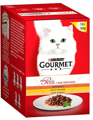 Gourmet Mon Petit Katzenfutter Mix Fleisch, 12 x 50 g