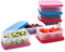 SIGNORA WARE auslaufsichere Frischhaltedosen - Luftdichte, mikrowellengeeignete kleine Aufbewahrungsbox mit Deckel - Mini Camping Plastik Dosen Set für Soßen, Dips und Gewürze (145ml)