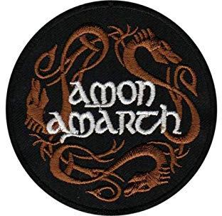 Amon Amarth Dargon Melodic Death Metal Aufnäher Besticktes Patch zum Aufbügeln Applique