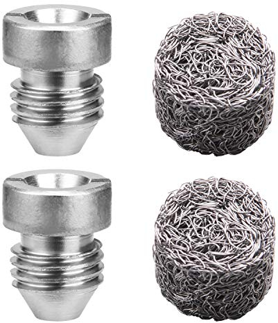 Tool Daily 1.1 mm Orifice for Foam Cannon and Foam Maker, Replacement Thread Nozzle and Mesh Filter for Snow Foam Lance, 3000 PSI