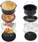 PopHMN Accesorios para freidoras de Aire, 5PCS 18CM Pizza Dish Cake Barrel Air Fryer Rack con Almohadilla Aislante Adecuado para Air Fryer Accesorios