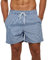 HLVEXH Männer Coolen lässigen Badehose für Strand Schwimmbad Wasser Sport Strandshorts Blau Leicht Gestreift L