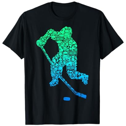Joueur de hockey sur glace Jeunes Hommes Enfants Garçons T-Shirt