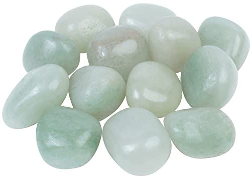 Crocon Green giada burattata pietre e cristalli sfusi 13 pezzi set per chakra Reiki Cristalli pietre levigate pietre preziose e cristalli ruzzolano per regalo