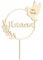 Alsino Cake Topper Kommunion Konfirmation Taufe Tortenstecker Nachhaltig 15-20 cm personalisiert mit Namen - Naturholz Birke