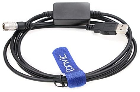 Eonvic USB Download Data Cable Hirose 6pin Total Stations Data Cable for Nikon Total Stations DTM-322/352/452C/532 NPL-332, Compatible Win11