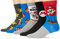 Mario Herren 5er-Pack Crew Socken, Grau, mehrfarbig, 43-47 EU