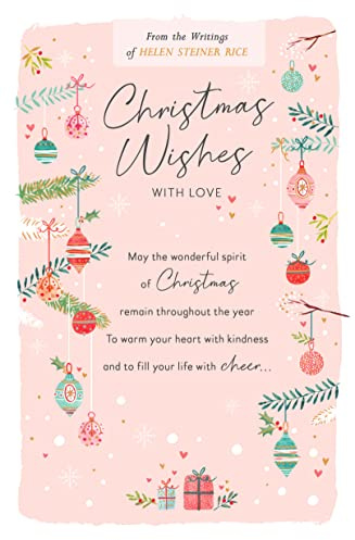 Greeting Card Christmas Wishes Helen Steiner Rice Traditional Christmas Card 693336