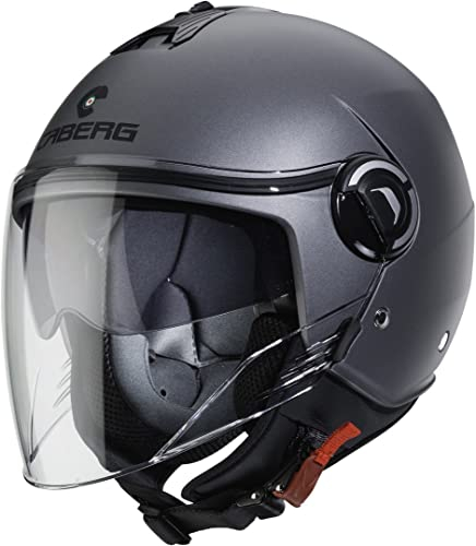 CABERG RIVIERA V4X MATT GUN METAL XL CASCO APERTO
