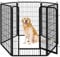 Yaheetech Lightweight Dog Playpen, 6 Panel 120cm Dog Fence Pet Exercise Pen Portable Puppy Play Pen Suitable for RV/Camping