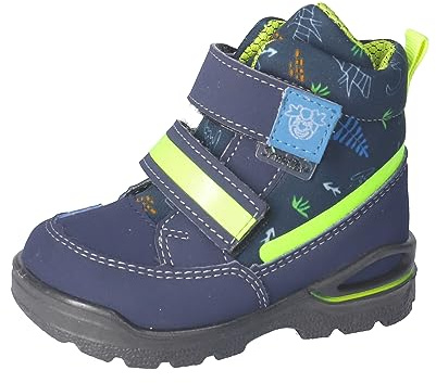 RICOSTA Baby Jungen Winterstiefel Flori,Kinder Lauflernschuhe,WMS:Mittel,lose Einlage,Sympatex,waschbar,vegan,Nautic (180),22 EU