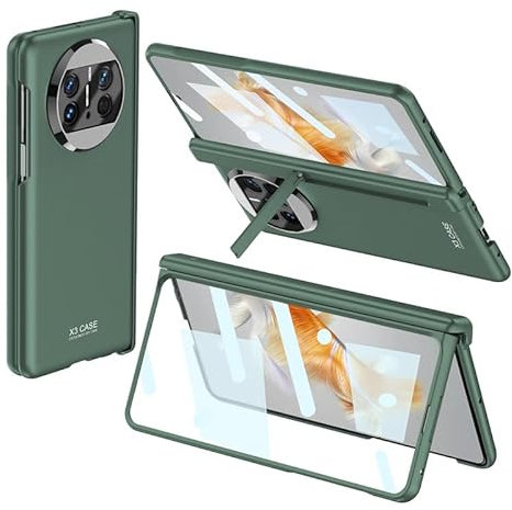 Coque de téléphone pour Huawei Mate X3, charnière magnétique, béquille invisible, protection d'écran intégrée, prise en charge sans fil, couverture complète à 360 °, compatible avec Huawei Mate X3,